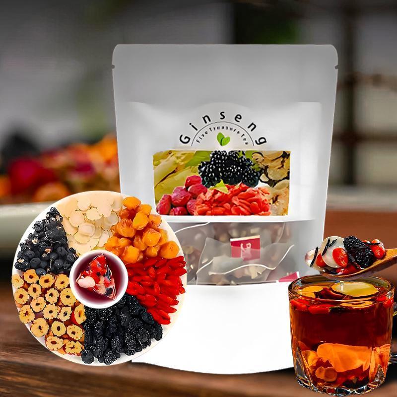 شاي الجينسنغ ذو الكنوز الخمسة: - مراجعة Herbal Wellness In وسعره