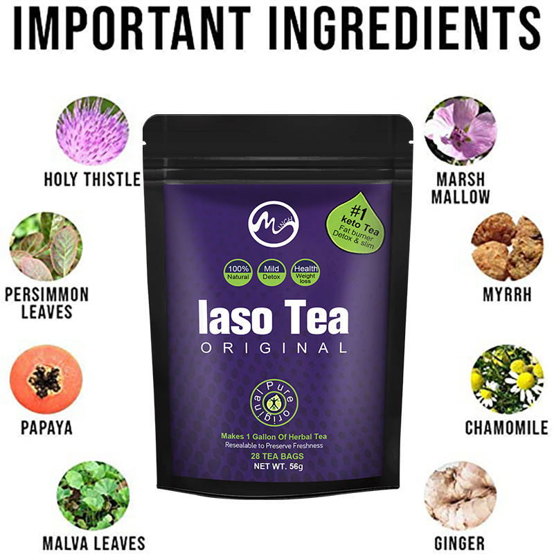 Laso Tea Detox IASO Cleanser S - مراجعة Herbal Weight Gain وسعره